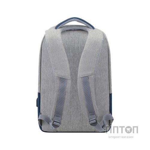 Рюкзак для ноутбука RivaCase 15.6" 7562 Anti-theft, water-repellent, Grey / Dark Blue (7562Grey/DarkBlue)