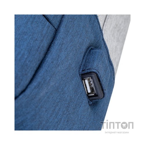 Рюкзак для ноутбука RivaCase 15.6" 7562 Anti-theft, water-repellent, Grey / Dark Blue (7562Grey/DarkBlue)