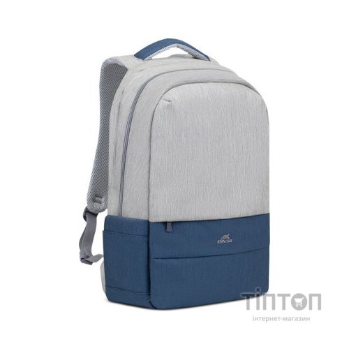Рюкзак для ноутбука RivaCase 17.3" 7567 Prater, Grey / Dark Blue (7567Grey/DarkBlue)