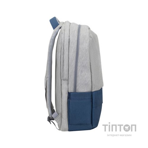 Рюкзак для ноутбука RivaCase 17.3" 7567 Prater, Grey / Dark Blue (7567Grey/DarkBlue)