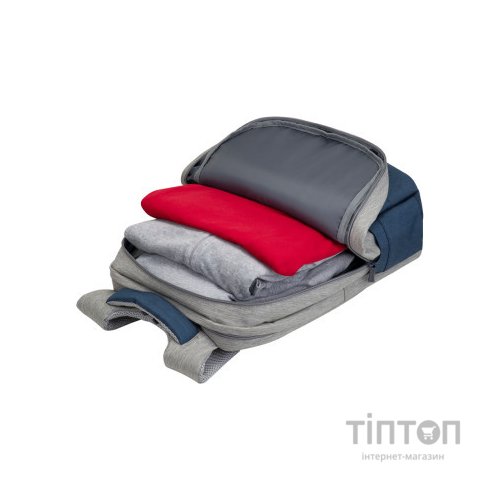 Рюкзак для ноутбука RivaCase 17.3" 7567 Prater, Grey / Dark Blue (7567Grey/DarkBlue)