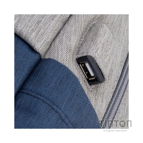 Рюкзак для ноутбука RivaCase 17.3" 7567 Prater, Grey / Dark Blue (7567Grey/DarkBlue)