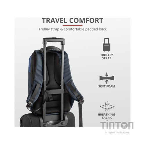 Рюкзак для ноутбука Trust 16" Nox Anti-theft BLUE (23307)