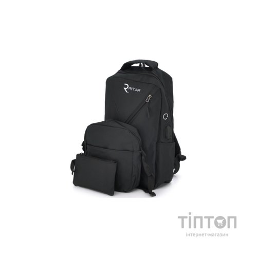 Рюкзак для ноутбука Voltronic 15.6" YT-B15,6"N-B3 Black, Q80, SET (19720)
