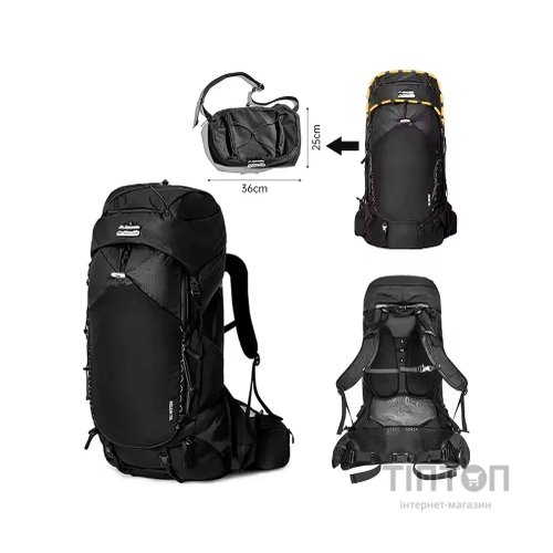 Рюкзак туристичний Naturehike Helium CNK2450XB014, 70 л, чорний, L (6975641883883)