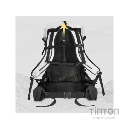Рюкзак туристичний Naturehike Helium CNK2450XB016, 40 л, білий, M (6976507668088)