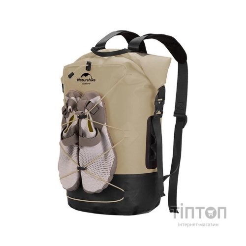 Рюкзак туристичний Naturehike водонепроникний NH21FSB04 40л бежевий (6927595788264)