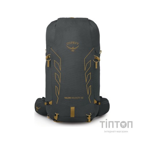 Рюкзак туристичний Osprey Talon Velocity 30 dark charcoal/tumbleweed yellow - S/M - чорний (009.3543)