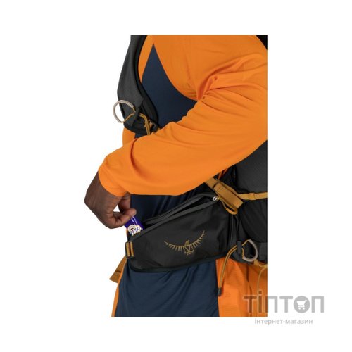 Рюкзак туристичний Osprey Talon Velocity 30 dark charcoal/tumbleweed yellow - S/M - чорний (009.3543)