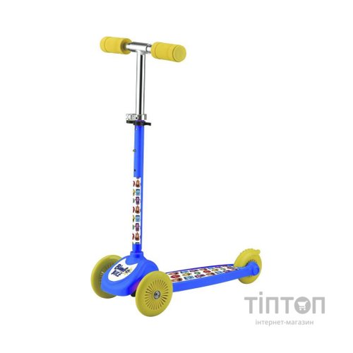 Самокат Bimbo Bike Monsters 12` з регулюванням висоти Синьо-жовтий (75803-IS)