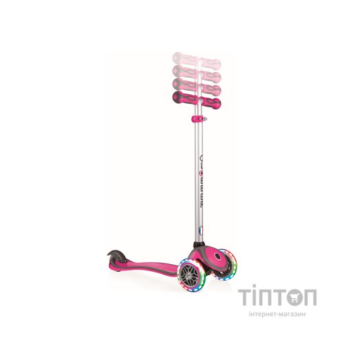 Самокат Globber EVO COMFORT LIGHTS 5 в 1 Рожевий, колеса з підсвіткою (459-110)