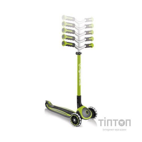 Самокат Globber MASTER LIGHTS Зелений Колеса з підсвіткою (662-116-2)