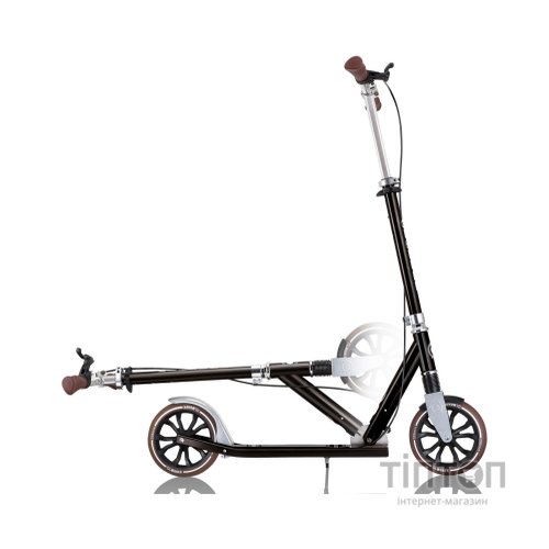Самокат Globber NL205 Deluxe з ручним гальмом Чорний (685-120)
