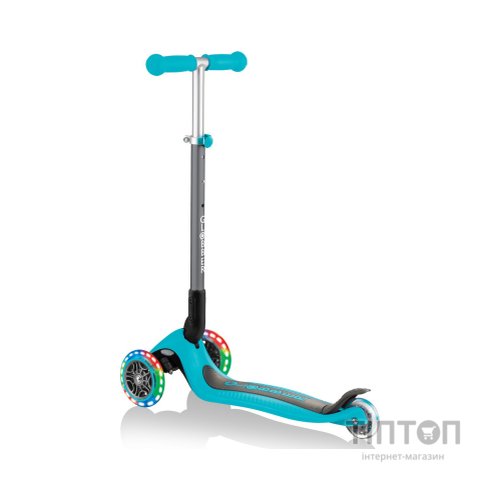 Самокат Globber Primo Foldable Lights бірюзовий (432-105-2)