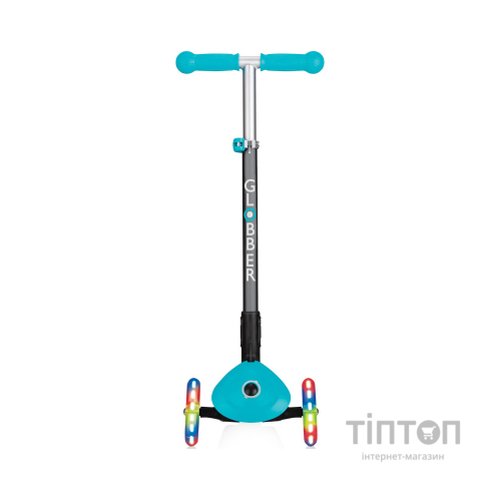Самокат Globber Primo Foldable Lights бірюзовий (432-105-2)