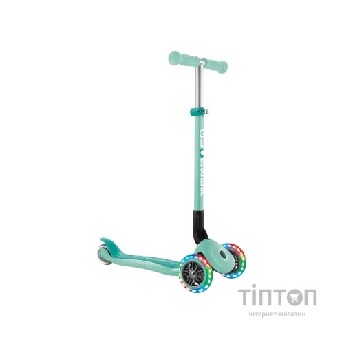 Самокат Globber Primo Foldable Lights колеса з підсвіткою до 50 кг 3+ М'ятний (432-206-3)