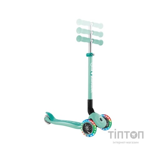 Самокат Globber Primo Foldable Lights колеса з підсвіткою до 50 кг 3+ М'ятний (432-206-3)