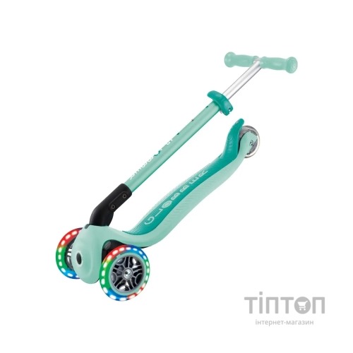 Самокат Globber Primo Foldable Lights колеса з підсвіткою до 50 кг 3+ М'ятний (432-206-3)