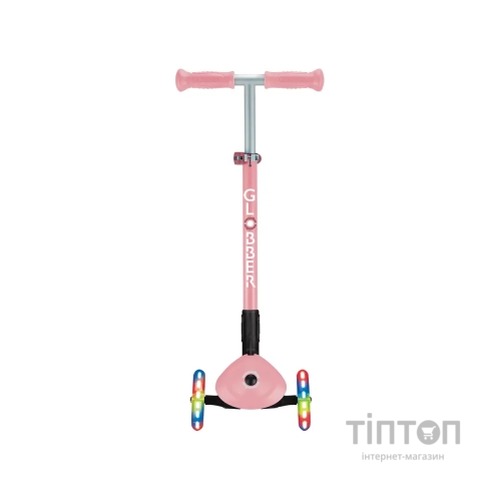 Самокат Globber Primo Foldable Lights колеса з підсвіткою до 50 кг 3+ Пастельно-рожевий (432-211-3)