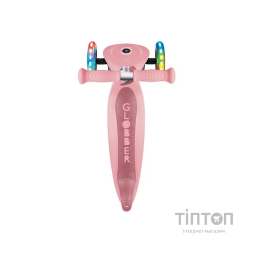 Самокат Globber Primo Foldable Lights колеса з підсвіткою до 50 кг 3+ Пастельно-рожевий (432-211-3)