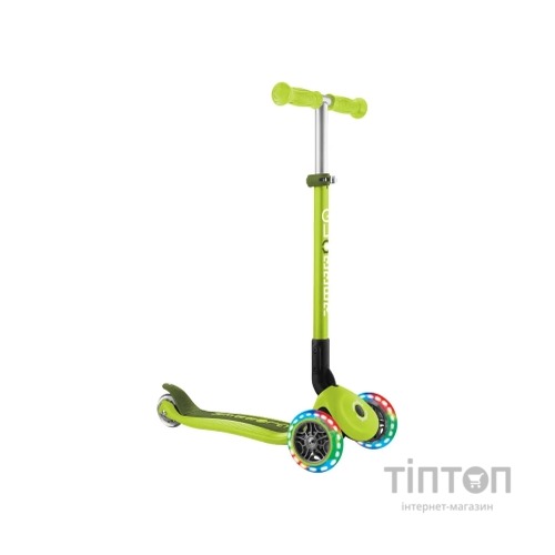 Самокат Globber Primo Foldable Lights колеса з підсвіткою до 50 кг 3+ Зелений (432-106-3)