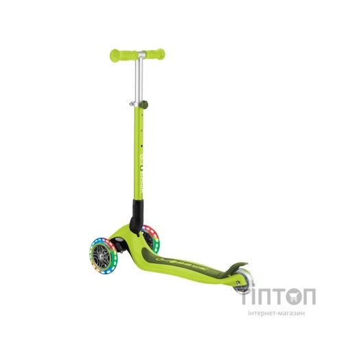 Самокат Globber Primo Foldable Lights колеса з підсвіткою до 50 кг 3+ Зелений (432-106-3)
