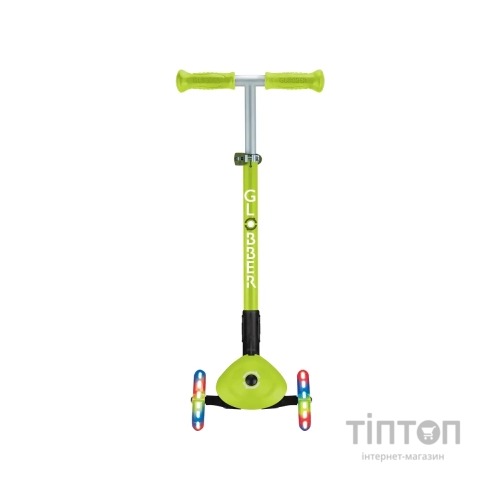 Самокат Globber Primo Foldable Lights колеса з підсвіткою до 50 кг 3+ Зелений (432-106-3)