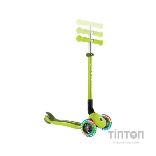 Самокат Globber Primo Foldable Lights колеса з підсвіткою до 50 кг 3+ Зелений (432-106-3)