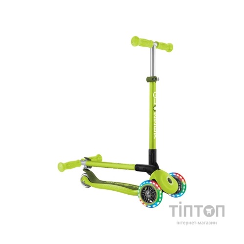 Самокат Globber Primo Foldable Lights колеса з підсвіткою до 50 кг 3+ Зелений (432-106-3)