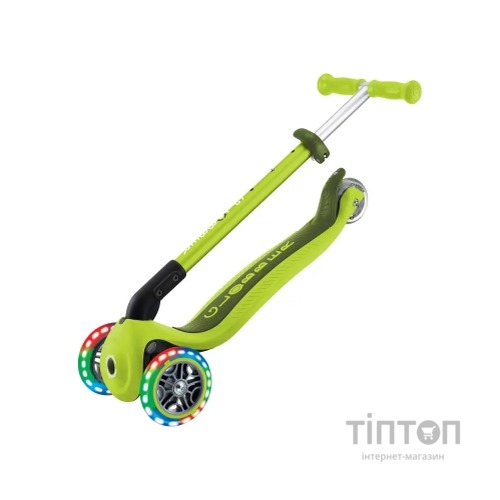 Самокат Globber Primo Foldable Lights колеса з підсвіткою до 50 кг 3+ Зелений (432-106-3)