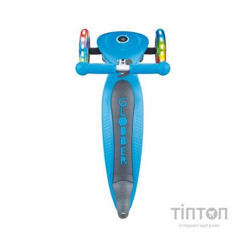 Самокат Globber Primo Foldable Lights Led блакитний (432-101-2)