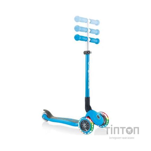 Самокат Globber Primo Foldable Lights Led блакитний (432-101-2)