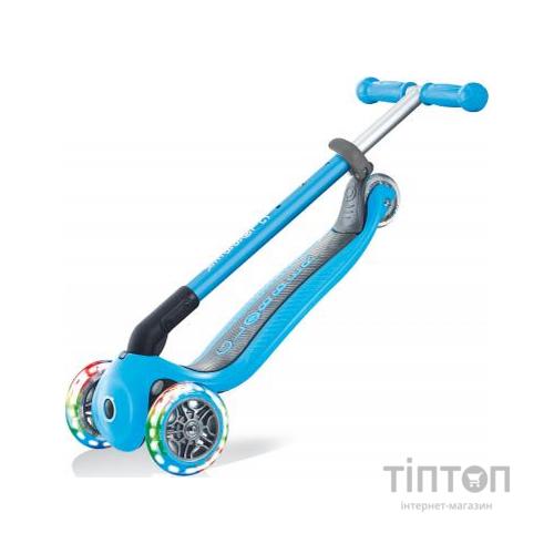 Самокат Globber Primo Foldable Lights Led блакитний (432-101-2)