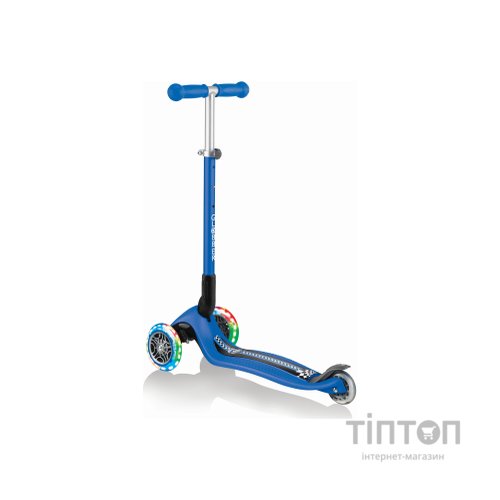 Самокат Globber Primo Foldable Lights Синій (432-100)