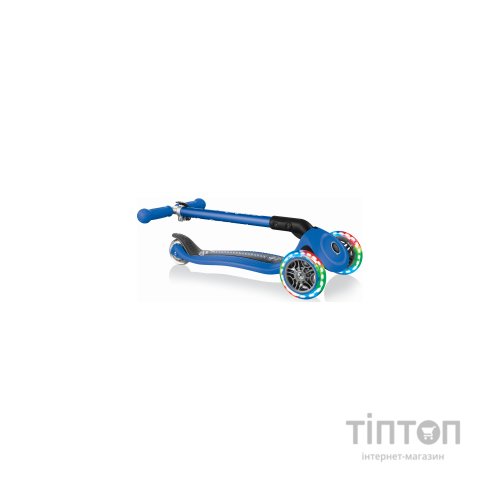 Самокат Globber Primo Foldable Lights Синій (432-100)