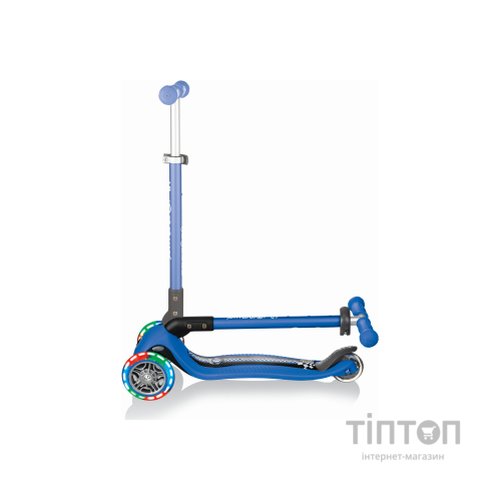 Самокат Globber Primo Foldable Lights Синій (432-100)