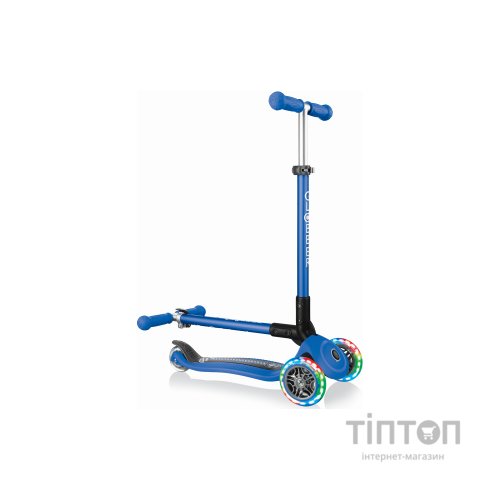 Самокат Globber Primo Foldable Lights Синій (432-100)