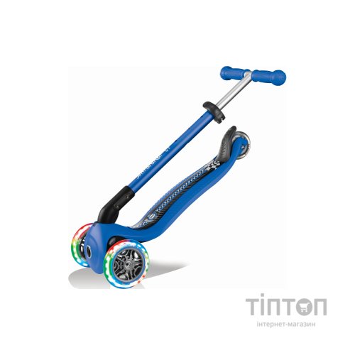 Самокат Globber Primo Foldable Lights Синій (432-100)