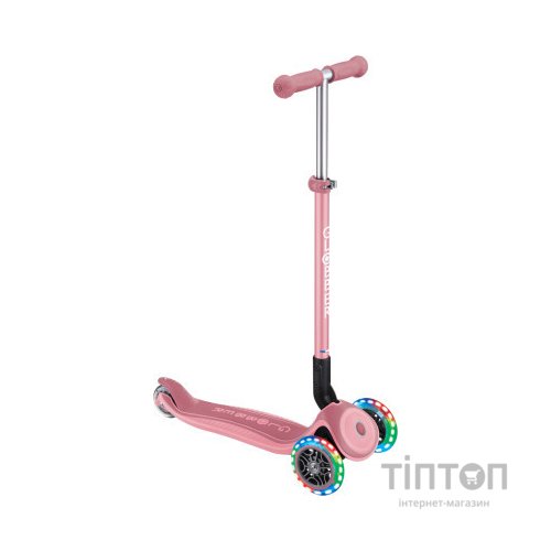 Самокат Globber Primo Foldable Plus Lights пастельно-рожевий (439-210)