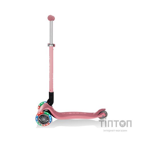 Самокат Globber Primo Foldable Plus Lights пастельно-рожевий (439-210)