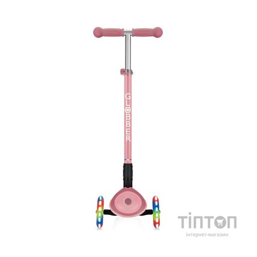 Самокат Globber Primo Foldable Plus Lights пастельно-рожевий (439-210)