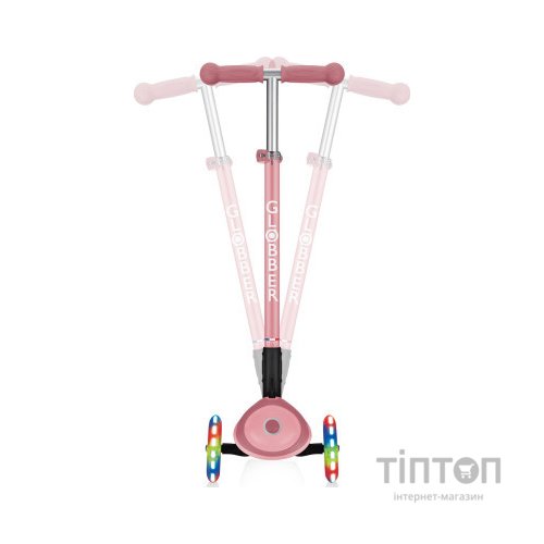 Самокат Globber Primo Foldable Plus Lights пастельно-рожевий (439-210)