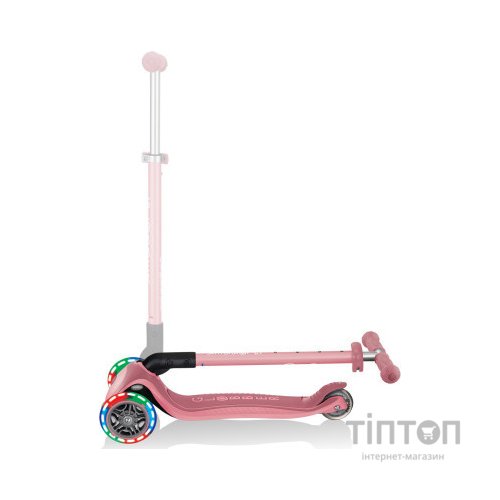 Самокат Globber Primo Foldable Plus Lights пастельно-рожевий (439-210)