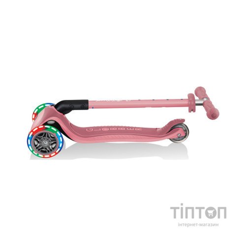 Самокат Globber Primo Foldable Plus Lights пастельно-рожевий (439-210)