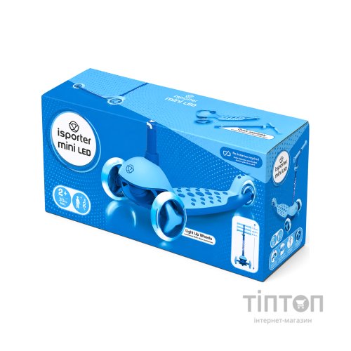Самокат iSporter mini LED синій (M3Z_Blue)