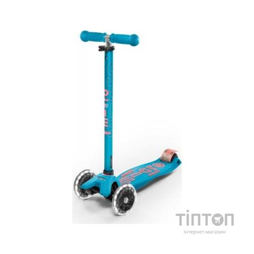 Самокат Micro Maxi Deluxe Aqua LED (MMD078)