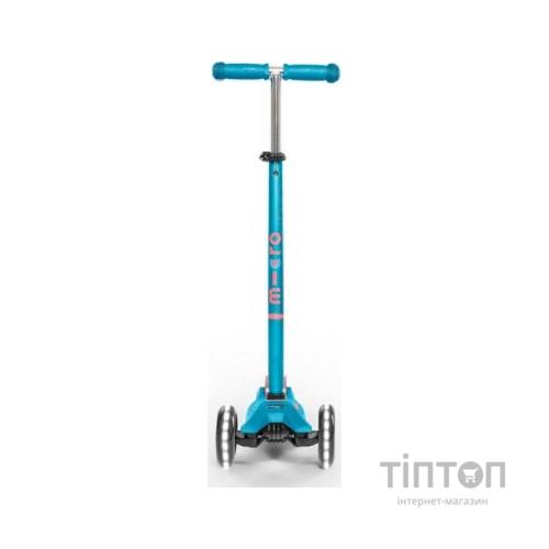 Самокат Micro Maxi Deluxe Aqua LED (MMD078)