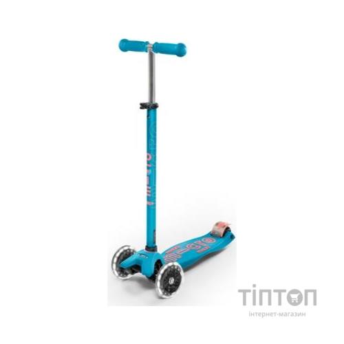 Самокат Micro Maxi Deluxe Aqua LED (MMD078)