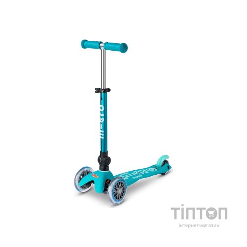 Самокат Micro Mini Deluxe Foldable Складний 3-х колісний Аква (MMD155)