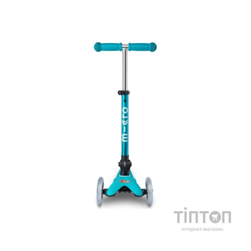 Самокат Micro Mini Deluxe Foldable Складний 3-х колісний Аква (MMD155)